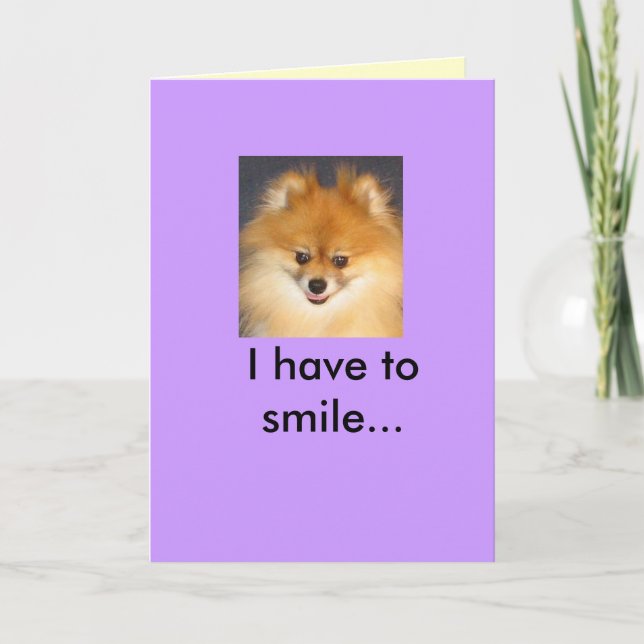 Tarjeta ¿Por qué estoy sonriendo? (Anverso)