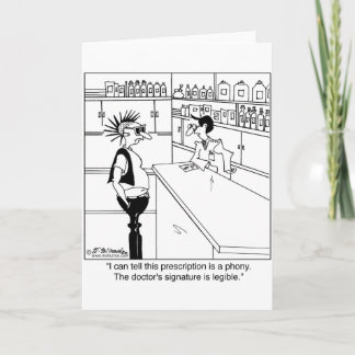 Tarjeta ¿Por qué la firma del médico legible?