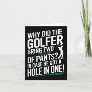 Tarjeta Por qué los golfistas siempre traen pantalones ext