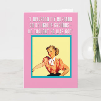 Tarjeta ¿Por qué me divorcié de él?'