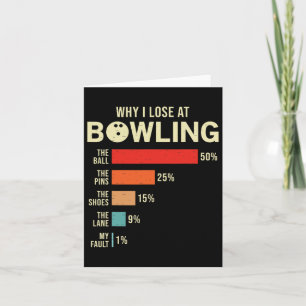 Tarjeta Por Qué Pierdo En Bowling Funny Bowler