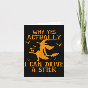Tarjeta Por qué sí, en realidad puedo conducir un stick 