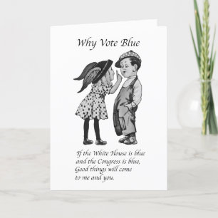 Tarjeta Por qué votar totalmente azul en 2028