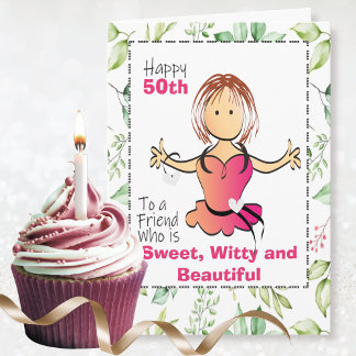 Tarjeta Por su graciosa mujer sarcástica Personalizado 50