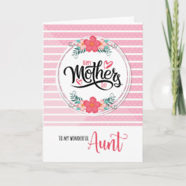 Tarjeta Por tía en el Día de la Madre Bonánica Rosa