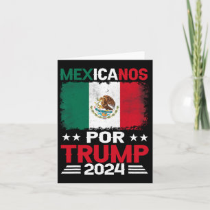 Tarjeta Por Trump 2024 Pro Trump Gift - Mexicanos Por Trum