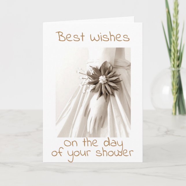 Tarjeta "POR TU DUCHA" a mi **MUY ESPECIAL HIJA*** (Anverso)