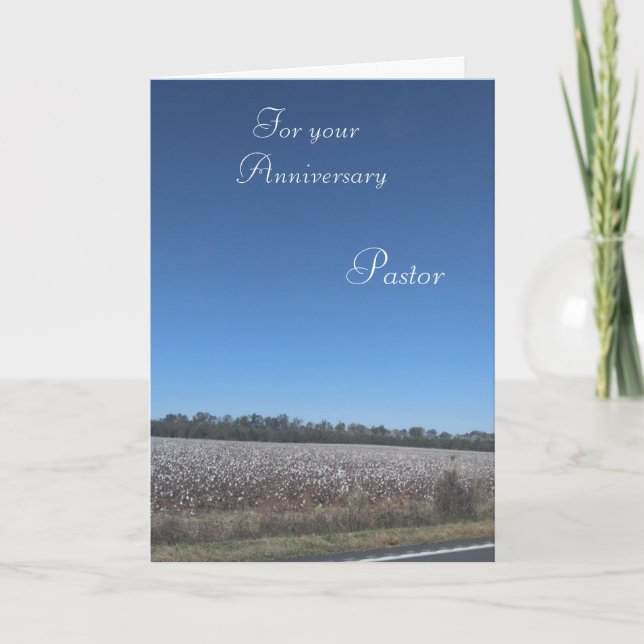 Tarjeta Por tu Pastor Aniversario (Anverso)