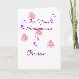 Tarjeta Por tu pastor de aniversario