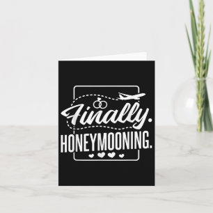 Tarjeta Por Último Honeymooning, La Pareja Y El Honeymoo R