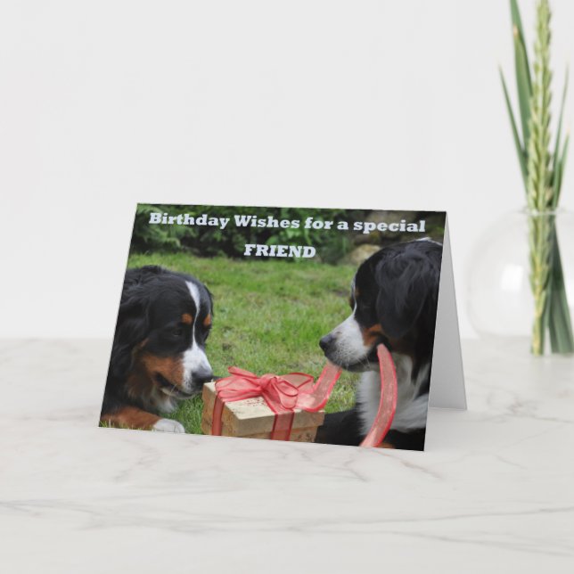 Tarjeta Por un amigo especial (Anverso)