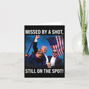 Tarjeta Por un momento histórico de Donald Trump disparado