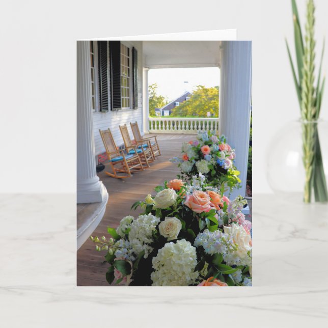 Tarjeta Porche delantero de la casa Mayflower Society (Anverso)