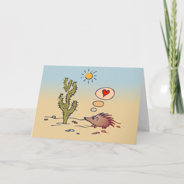 Tarjeta Porcupine Love card (Anverso)