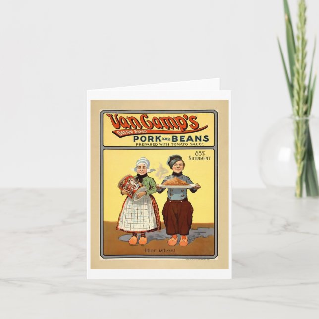 Tarjeta Pork&Beans notecard (Anverso)