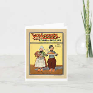 Tarjeta Pork&Beans notecard