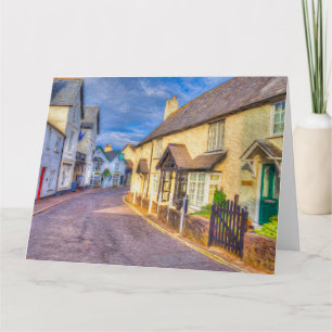 Tarjeta Porlock High Street Art