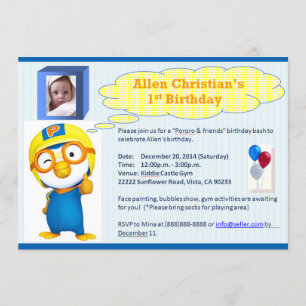 Tarjeta Pororo Birthday