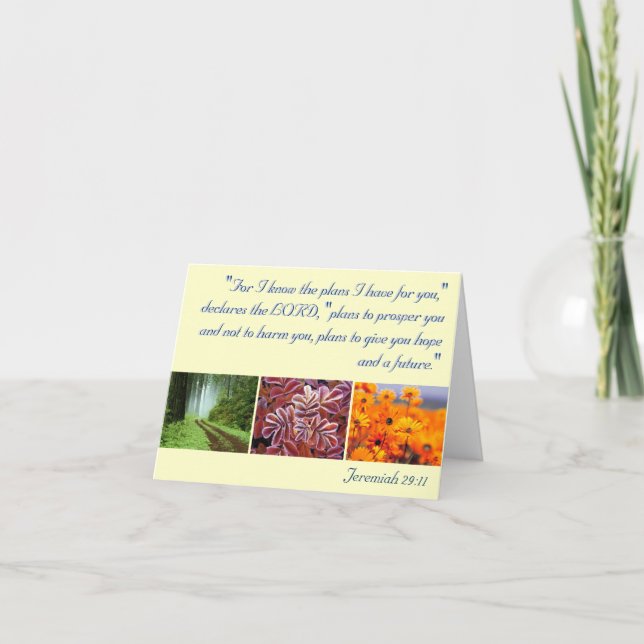 Tarjeta Porque conozco los planes... (Anverso)