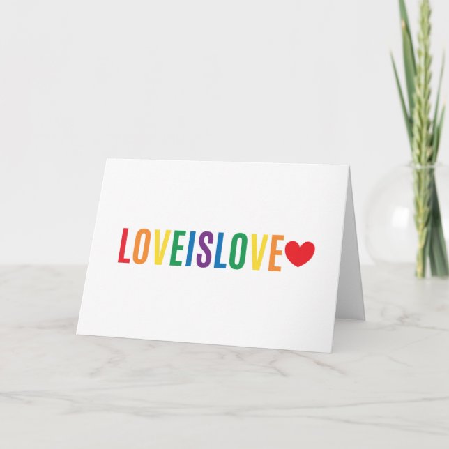 Tarjeta Porque el amor es amor (Anverso)