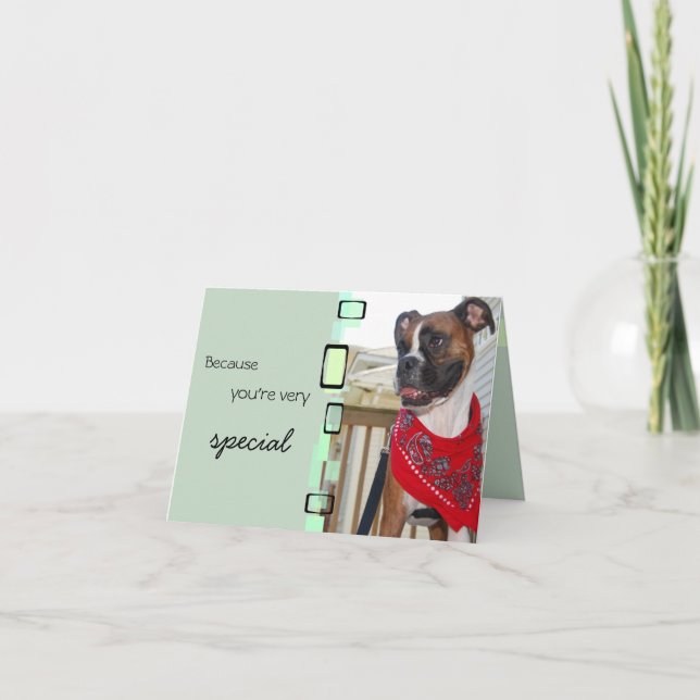 Tarjeta Porque Eres Muy Especial (Anverso)