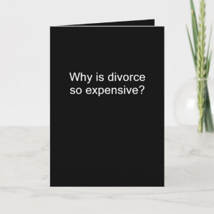 Tarjeta Porqué es el divorcio costoso