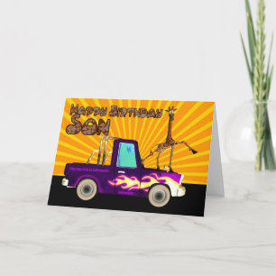 Tarjeta Porqué esta jirafa es como el relámpago de la