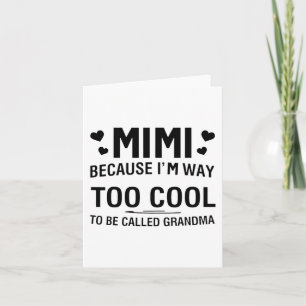 Tarjeta Porque soy demasiado genial para que me llamen abu