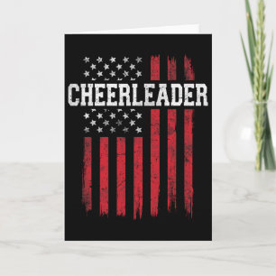 Tarjeta Porrista Bandera Americana Orgullosa Usa Patriótic