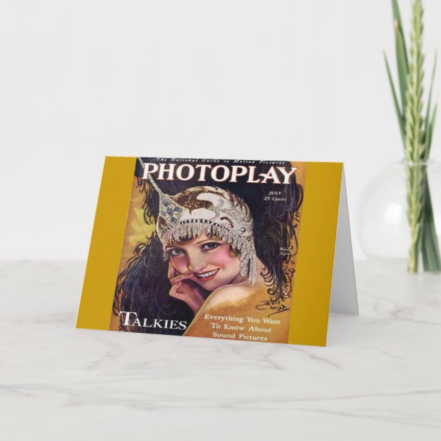 Tarjeta Portada de la revista fotográfica Vintage 1929 (Anverso)