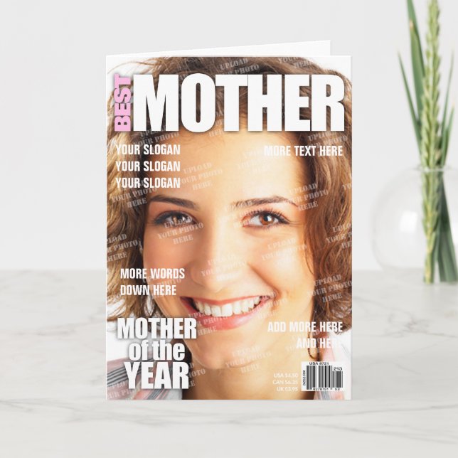 Tarjeta Portada de la revista personalizada Mother (Anverso)