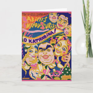 Tarjeta Portada musical de O Katharina de 1924