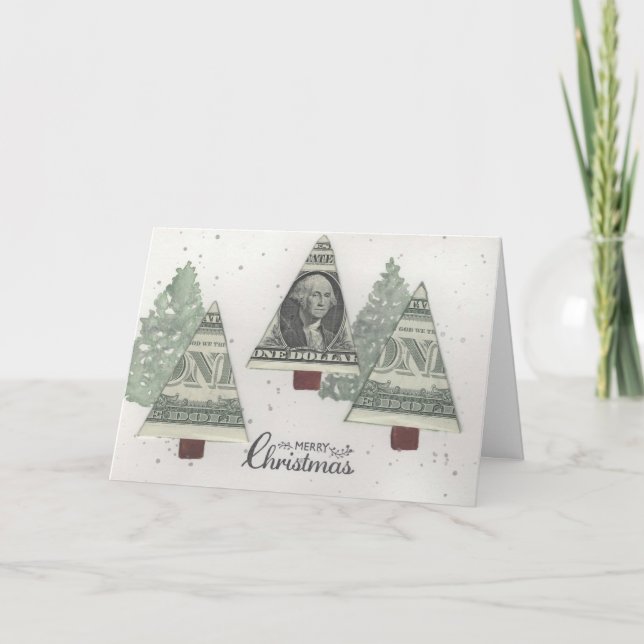 Tarjeta Portadinero del árbol de Navidad (Anverso)
