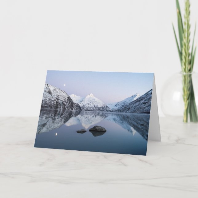 Tarjeta Portage Lake Twilight (Anverso)