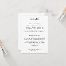 Tarjeta Portait Boda Detalles