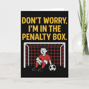 Tarjeta Portero de fútbol arquero niños jóvenes niños 