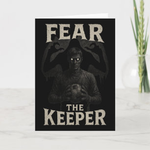 Tarjeta Portero de fútbol aterrador Horror Miedo El Porter