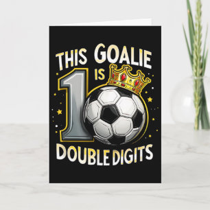 Tarjeta Portero de fútbol divertido para niños cumpleaños