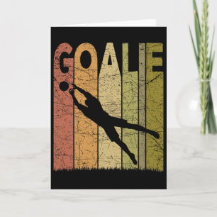 Tarjeta Portero de Fútbol Portero de Fútbol Vintage Retro