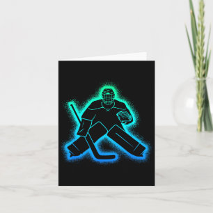 Tarjeta Portero de hockey infantil masculino niños hockey