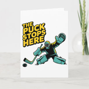 Tarjeta Portero de Hockey Jugador de Hockey Cajón de Penal