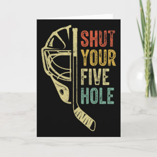 Tarjeta Portero de Hockey sobre Hielo Divertido Cierra Tu 