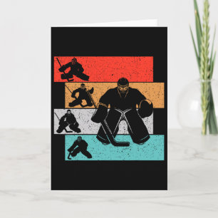 Tarjeta Portero de Hockey sobre Hielo Jugador de Hockey Ni