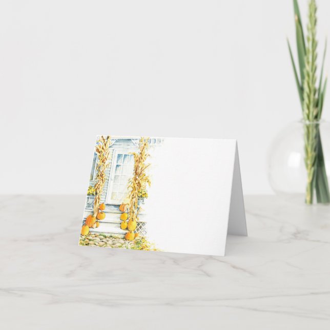 Tarjeta Pórtico del otoño (Anverso)