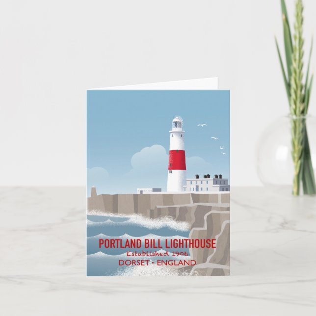 Tarjeta Portland Bill Lighthouse (Anverso)