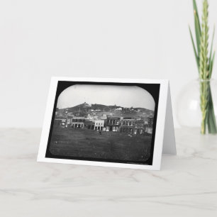 Tarjeta Portsmouth Square San Francisco Daguerreoype 1851