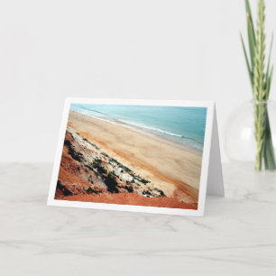 Tarjeta Portugal, paisaje de playa de arena