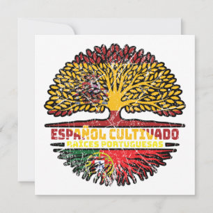 Tarjeta Portugal Portugal Portugal España Bandera de raíce