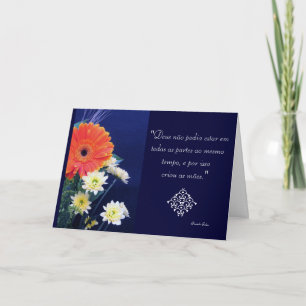 Tarjeta Portugués: Criou de Deus como mães… Dios creó a