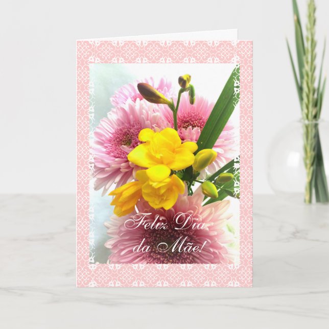 Tarjeta Portugués: El día de madre/diámetro DA Mãe (Anverso)